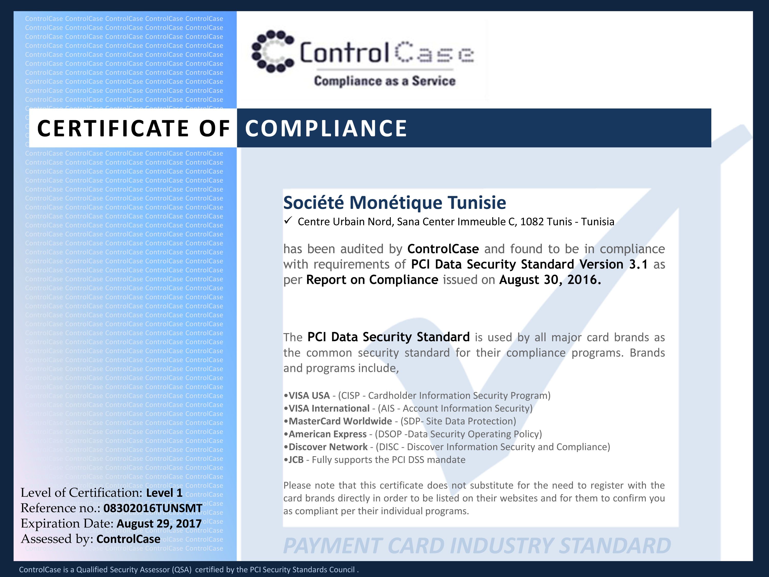 Monétique-Tunisie obtient la certification PCI-DSS